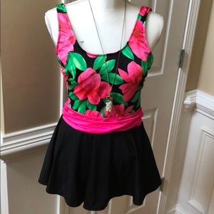 Sea Fair- Floral one piece swimsuit